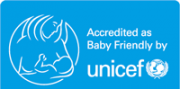 Accredited as Baby Friendly by unicef logo