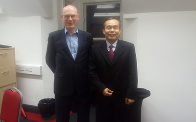 Professor Fu with Professor Allan Walker
